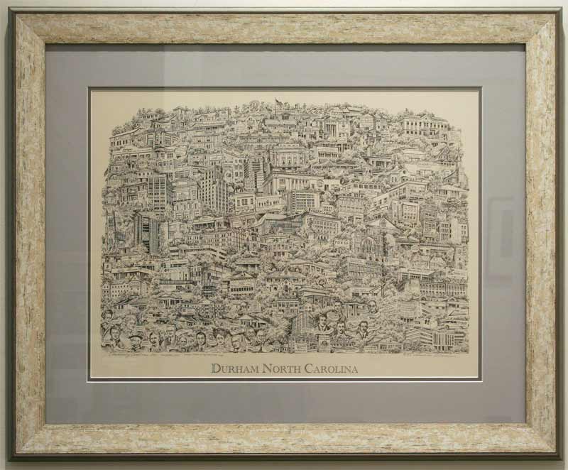 Durham Montage 2012 print in Rustic Frame